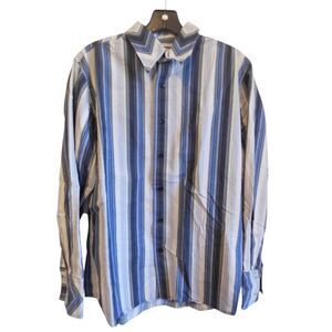 Utility brand Mens Vertical‎ blue striped button down